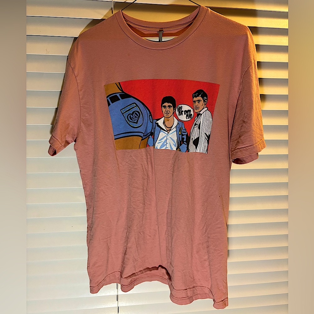 Vintage Scarface Custom Parody Short Sleeve Tee -Tony Montana - Size: Mens Large